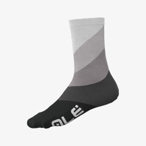 Skarpety rowerowe Alé Cycling Diagonal Digitopress szare