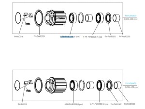 Łożysko bębenka Campagnolo N3W - 33mm