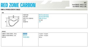 Fulcrum szprychy do kół Red Zone Carbon mini kit - przód(294,5mm)
