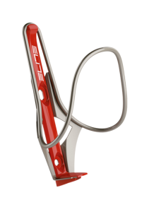 Koszyk na bidon Elite Moreo stal nierdzewna INOX czerwony