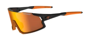 Okulary rowerowe TIFOSI STASH CLARION black orange fade 3x szkło (Clarion Orange, AC Red, Clear)