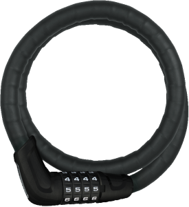 Zapięcie rowerowe AbusTresorflex 6615C/85/15 czarne bez uchwytu