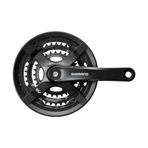 Korba rowerowa Shimano Tourney FC-TY501 6/7/8-rzędów czarna