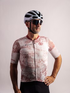 Koszulka rowerowa męska Magistrale "Wertykal × Pissei Custom Lab"