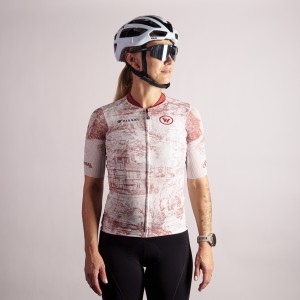 Koszulka rowerowa damska Magistrale "Wertykal × Pissei Custom Lab"