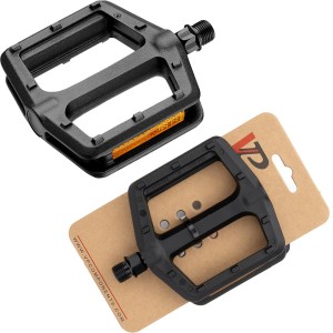 Pedały rowerowe platformowe VPE-536 9/16" czarne z odblaskami
