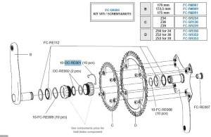 Campagnolo sprężyna miski pakietu RECORD OC-RE001/CHORUS/CENTAUR/VELOCE/MIRAGE/